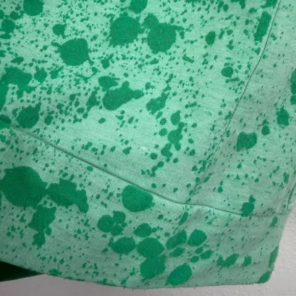 Custo Barcelona Hoodie Size 3 Green Embroidered Butterfly Splatter Art Boho * - Picture 9 of 12